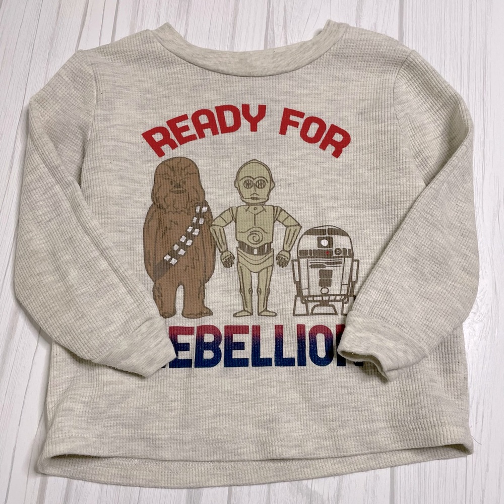 Grey star wars long sleeve
